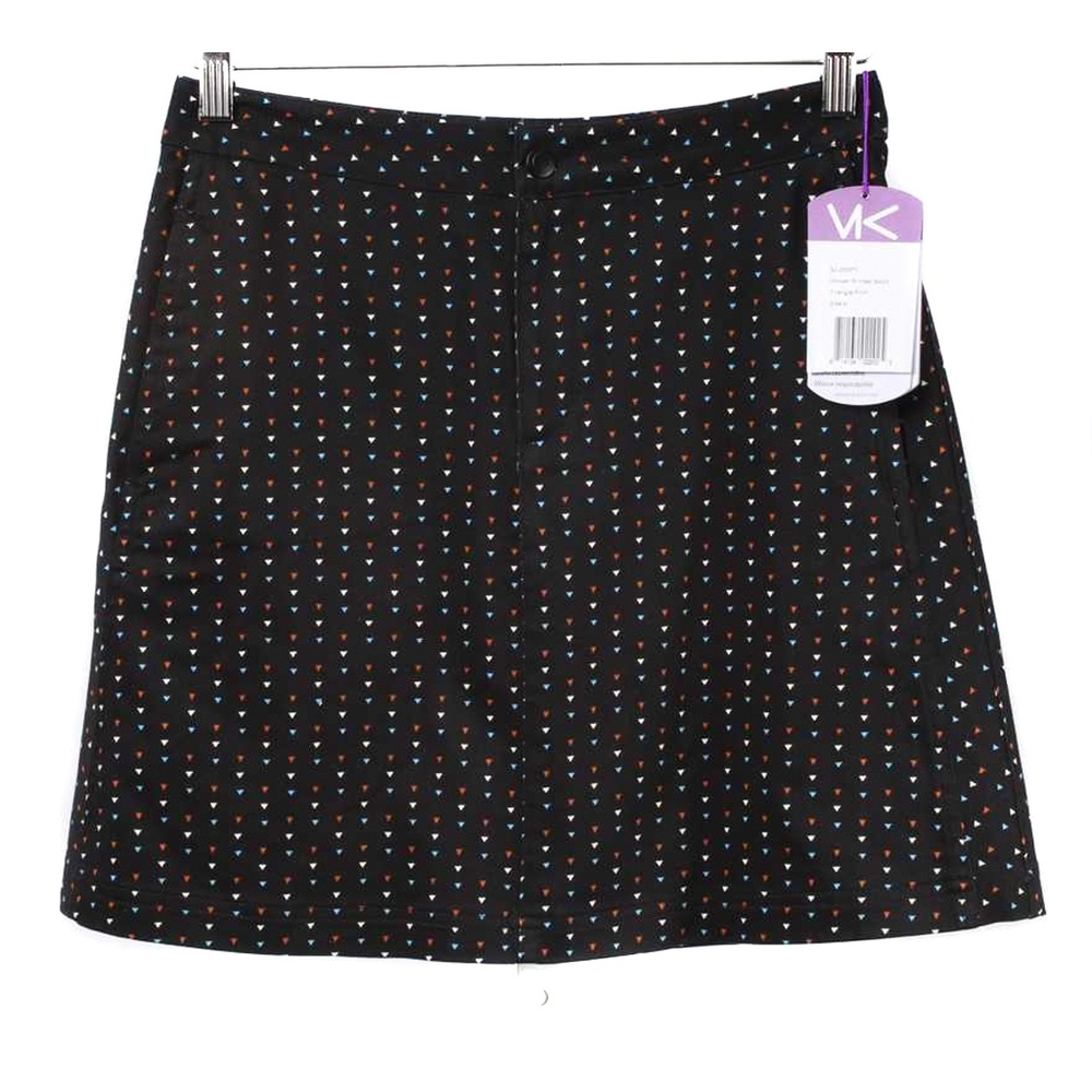VK SPORT Black Triangle Pattern Active Golf Skirt Skort NWT Size 4 - Picture 2 of 7